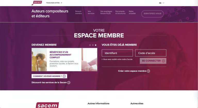 Le dépôt électronique Sacem : comment déposer ses œuvres en ligne ...